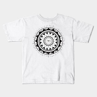 God is looking mandala Kids T-Shirt